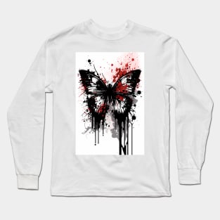 Butterfly Ink Painting Long Sleeve T-Shirt